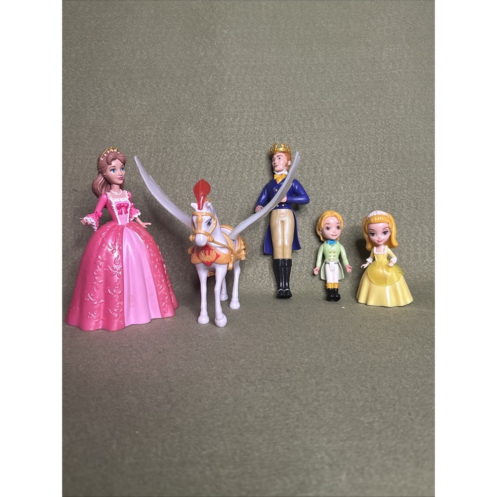 Disney Sofia the First Royal Family Figure Lot Mattel Miranda Roland James Amber